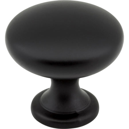 Elements 3910-MB: 1-3/16" Madison Round Cabinet Knob - Matte Black