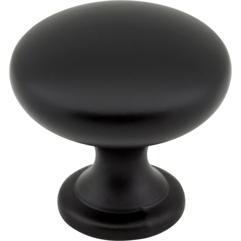 Elements 3910-MB: 1-3/16" Madison Round Cabinet Knob - Matte Black