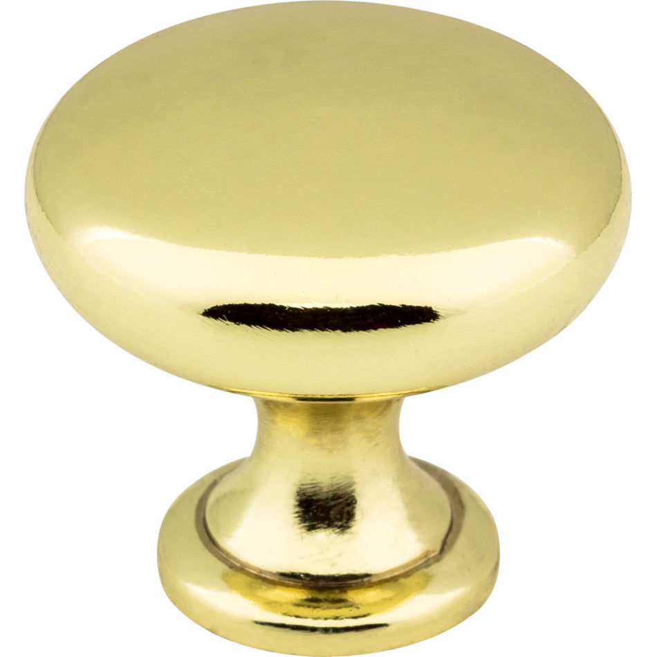 Elements 3910-PB: 1-3/16" Madison Round Cabinet Knob - Polished Brass