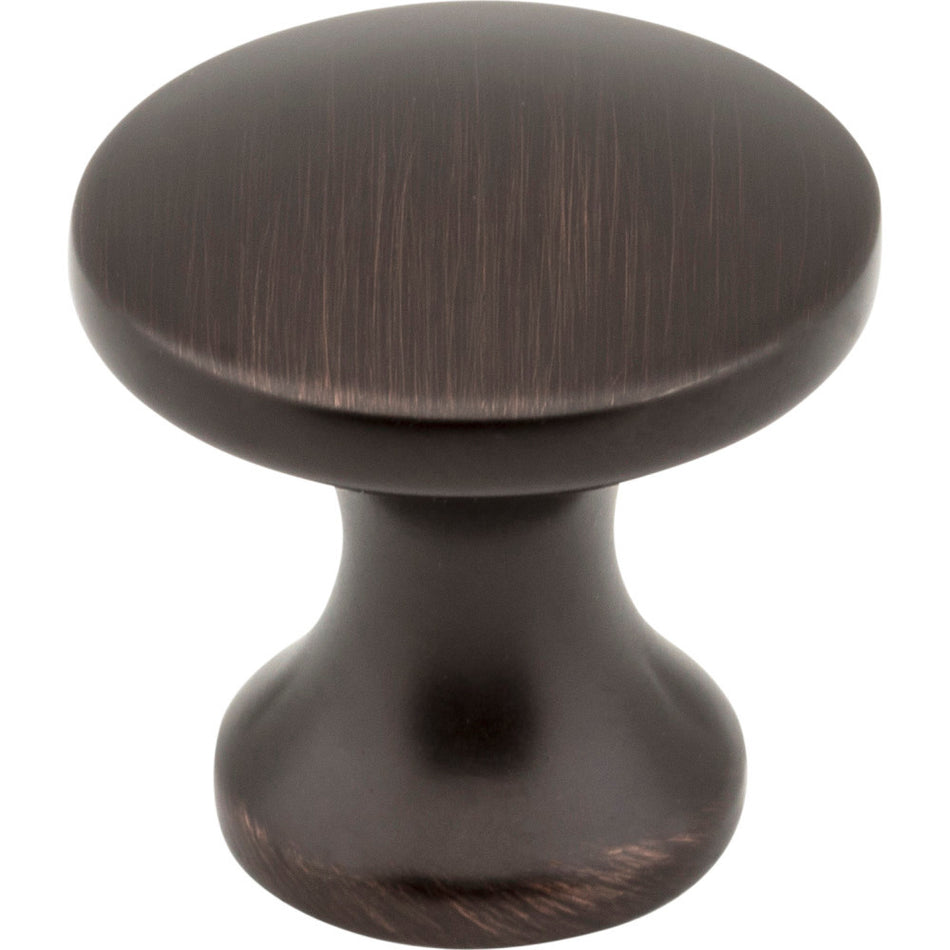Elements 3915-DBAC: 1" Slade Round Cabinet Knob - Brushed Oil Rubbed Bronze