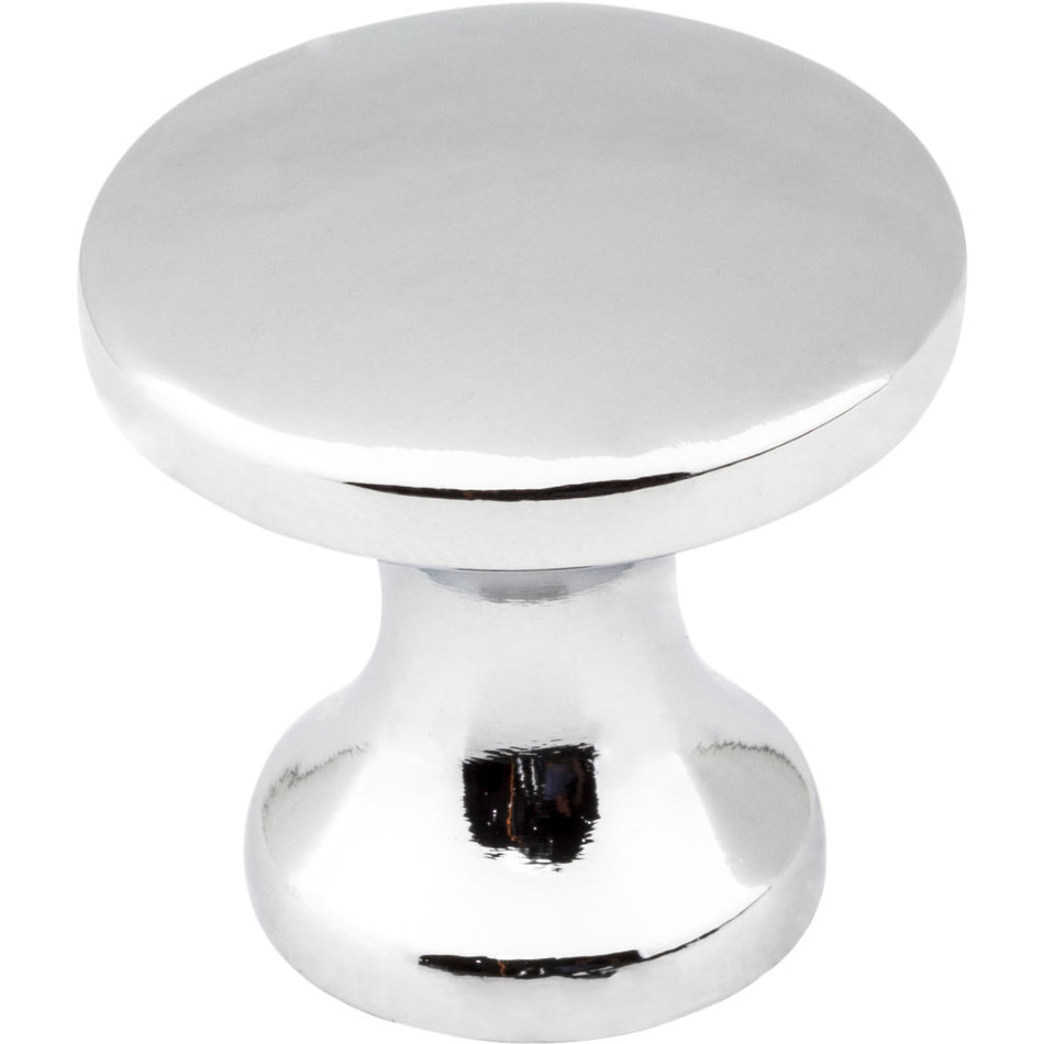 Elements 3915-PC: 1" Slade Round Cabinet Knob - Polished Chrome