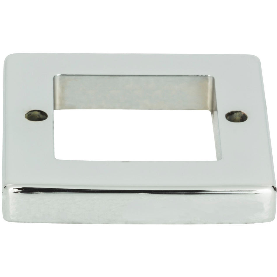 Atlas 392-CH: 1-7/8" Tableau Square Base - Polished Chrome