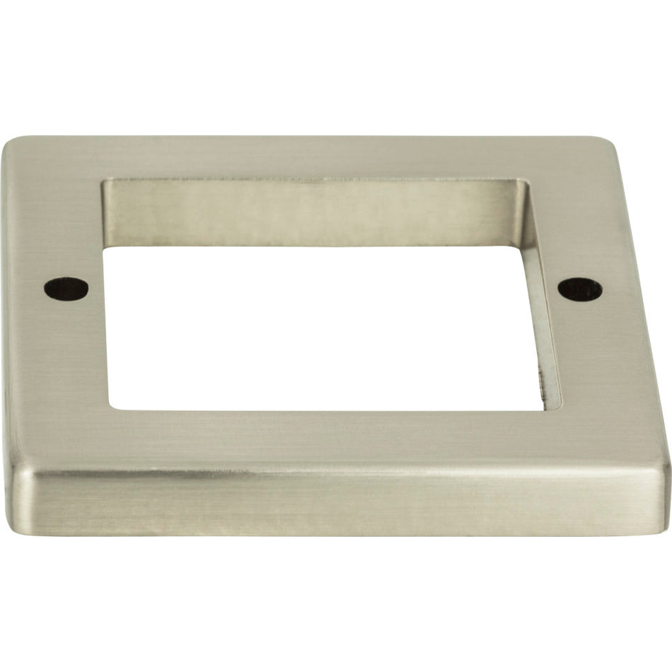 Atlas 393-BN: 2-1/4" Tableau Square Base - Brushed Nickel