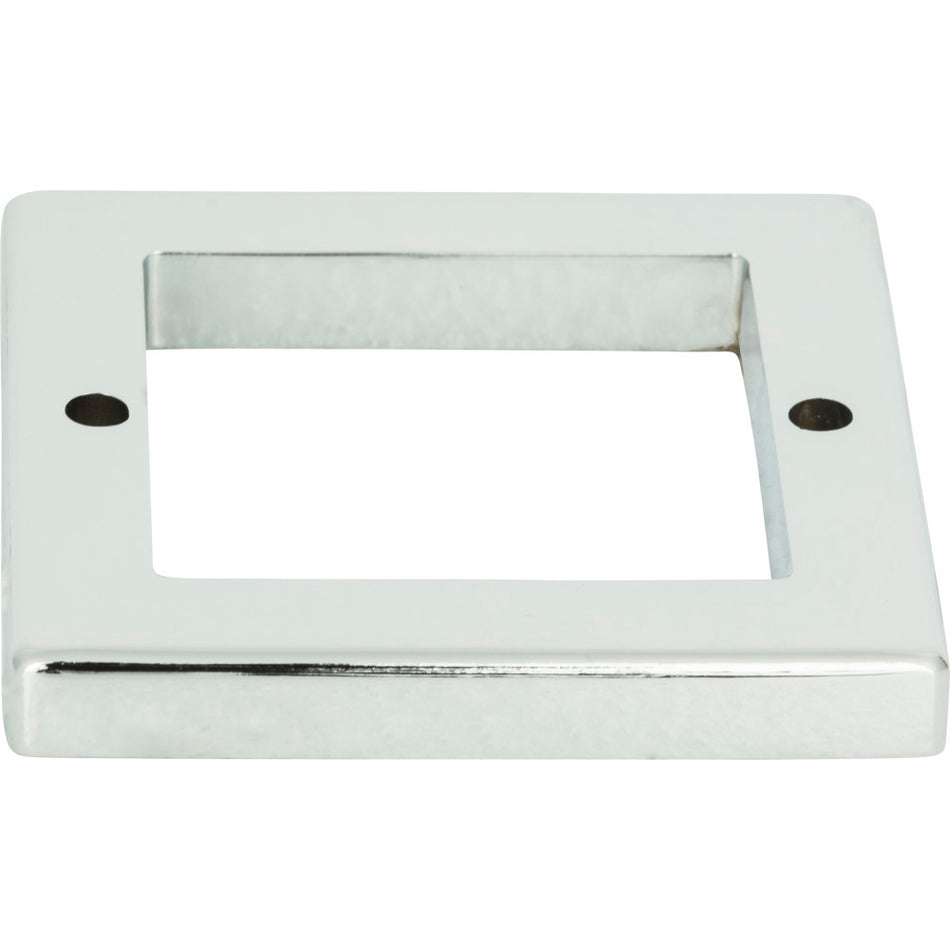 Atlas 393-CH: 2-1/4" Tableau Square Base - Polished Chrome