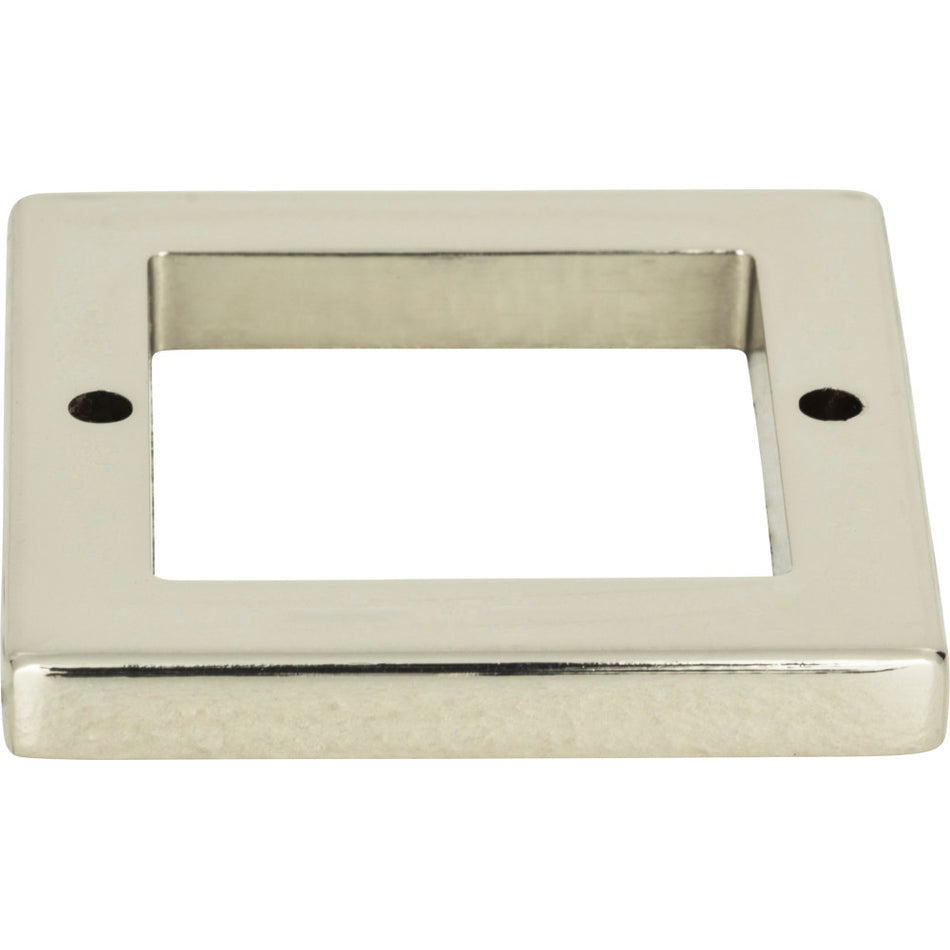Atlas 393-PN: 2-1/4" Tableau Square Base - Polished Nickel