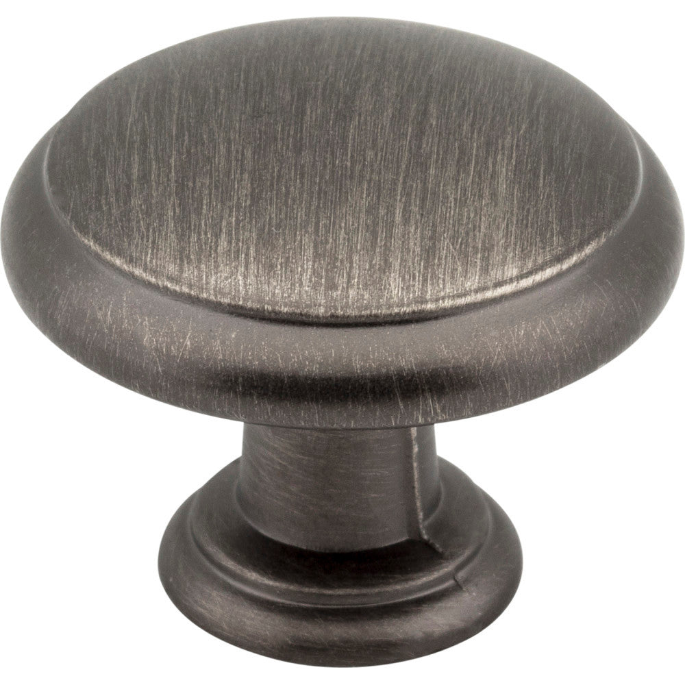 Elements 3940-BNBDL: 1-3/16" Gatsby Round Cabinet Knob - Brushed Pewter