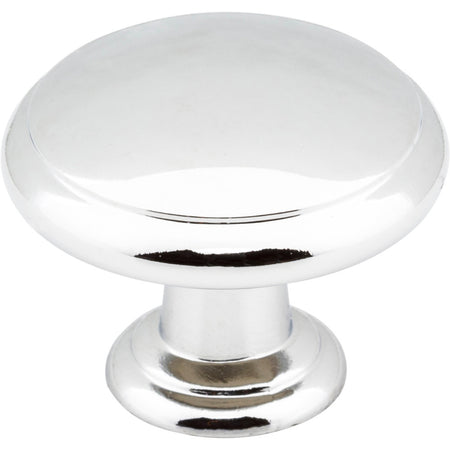Elements 3940-PC: 1-3/16" Gatsby Round Cabinet Knob - Polished Chrome