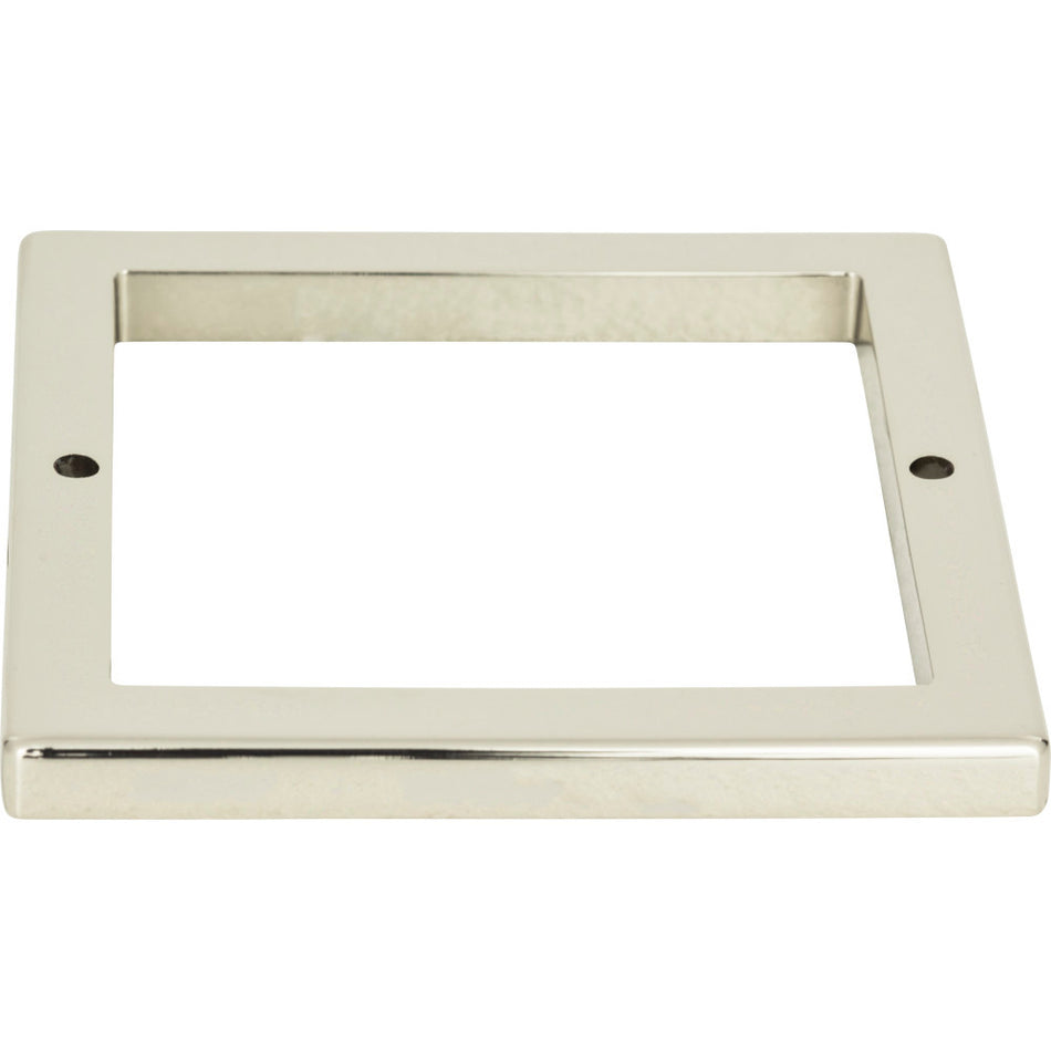 Atlas 395-PN: 3-1/2" Tableau Square Base - Polished Nickel
