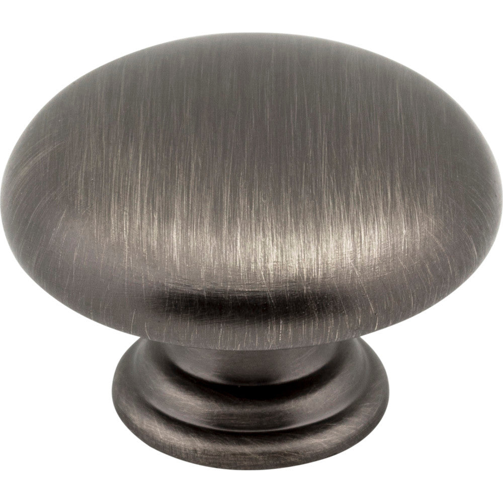 Elements 3950-BNBDL: 1-3/16" Gatsby Round Cabinet Knob - Brushed Pewter