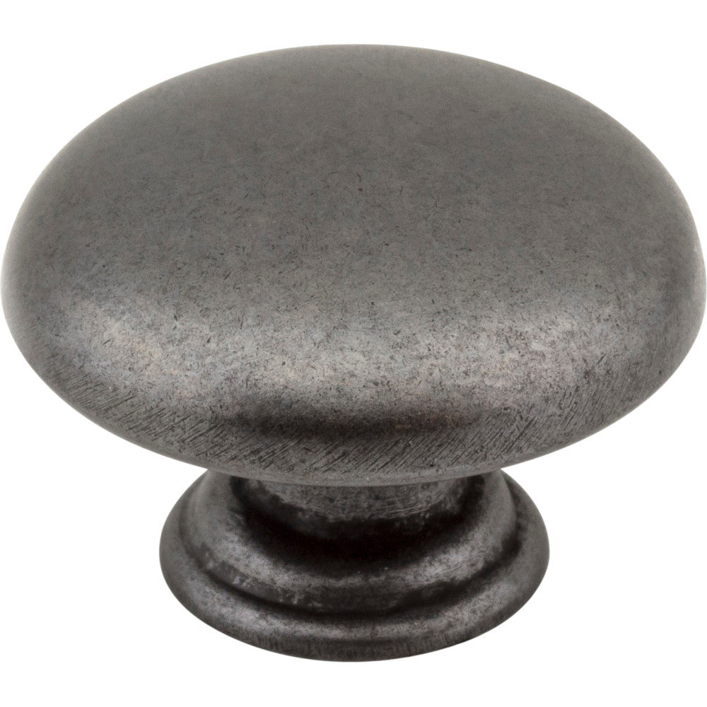 Elements 3950-DACM: 1-3/16" Gatsby Round Cabinet Knob - Gun Metal