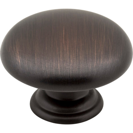 Elements 3950-DBAC: 1-3/16" Gatsby Round Cabinet Knob - Brushed Oil Rubbed Bronze