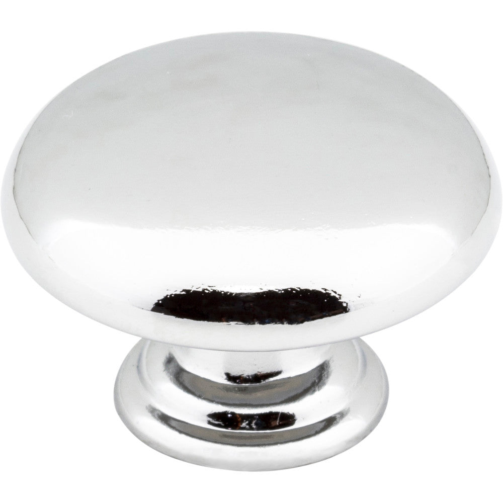 Elements 3950-PC: 1-3/16" Gatsby Round Cabinet Knob - Polished Chrome