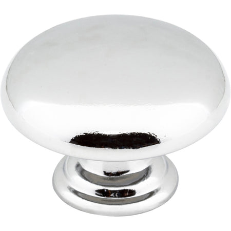Elements 3950-PC: 1-3/16" Gatsby Round Cabinet Knob - Polished Chrome
