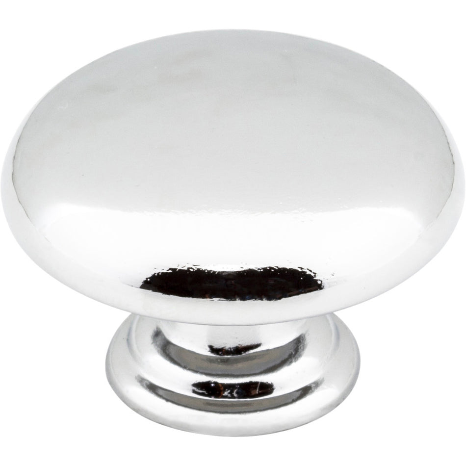 Elements 3950-PC: 1-3/16" Gatsby Round Cabinet Knob - Polished Chrome