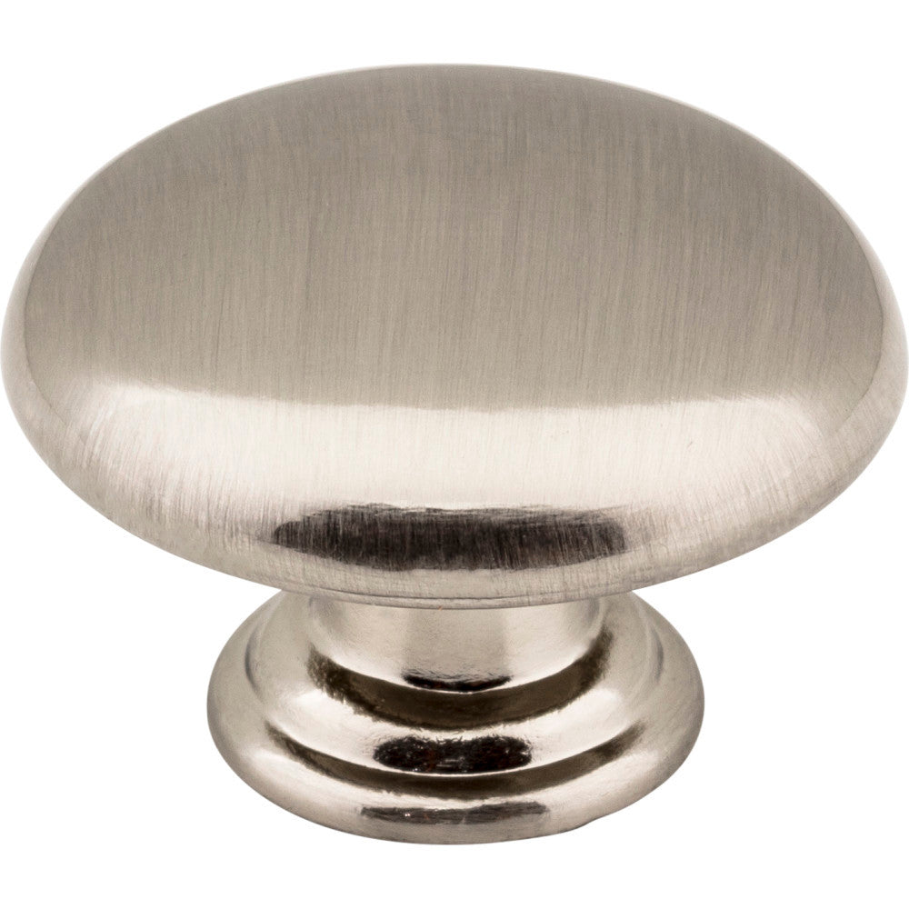 Elements 3950-SN: 1-3/16" Gatsby Round Cabinet Knob - Satin Nickel