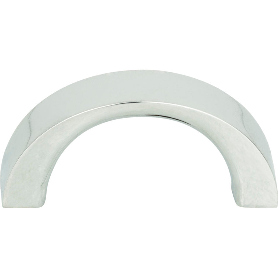 Atlas 396-CH: 1-7/16" cc Tableau Curved Handle - Polished Chrome