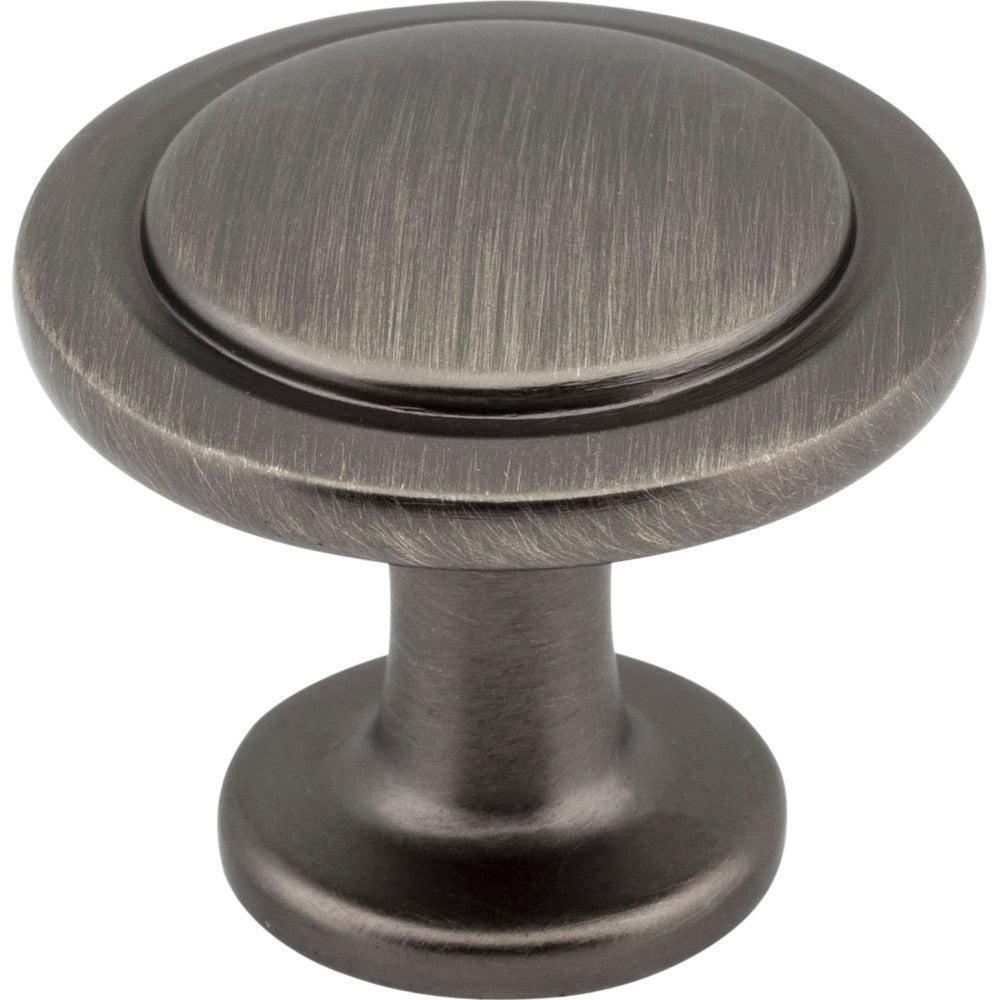 Elements 3960-BNBDL: 1-1/4" Gatsby Round Cabinet Knob - Brushed Pewter