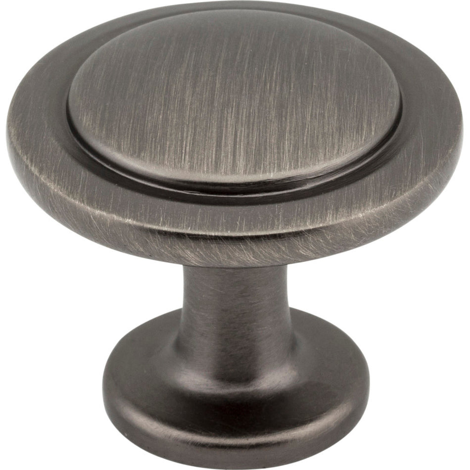 Elements 3960-BNBDL: 1-1/4" Gatsby Round Cabinet Knob - Brushed Pewter