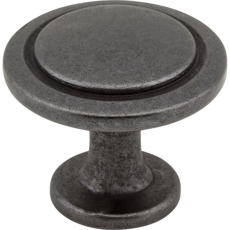 Elements 3960-DACM: 1-1/4" Gatsby Round Cabinet Knob - Gun Metal
