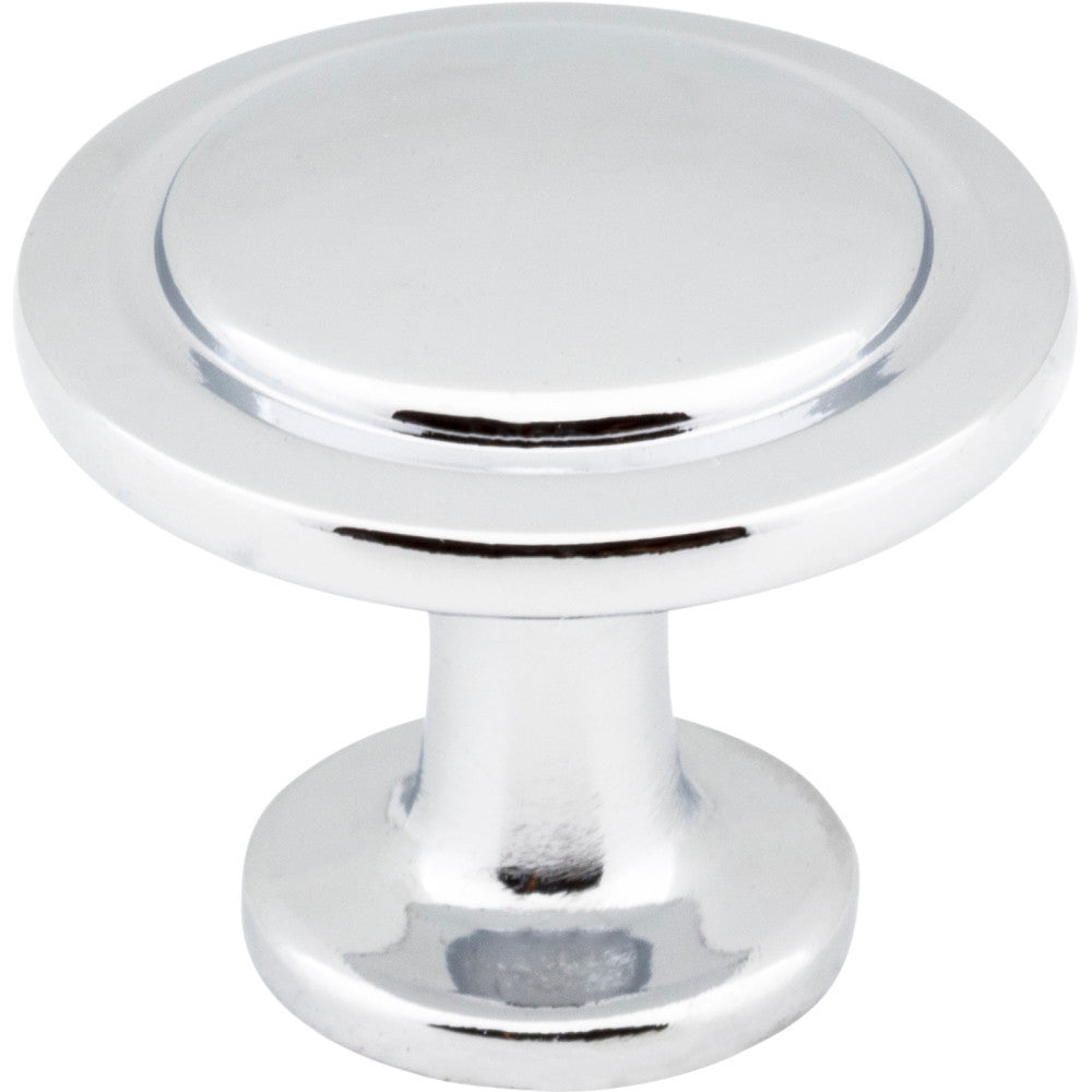 Elements 3960-PC: 1-1/4" Gatsby Round Cabinet Knob - Polished Chrome