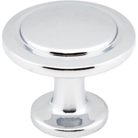 Elements 3960-PC: 1-1/4" Gatsby Round Cabinet Knob - Polished Chrome