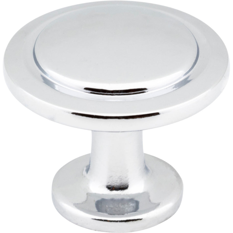 Elements 3960-PC: 1-1/4" Gatsby Round Cabinet Knob - Polished Chrome