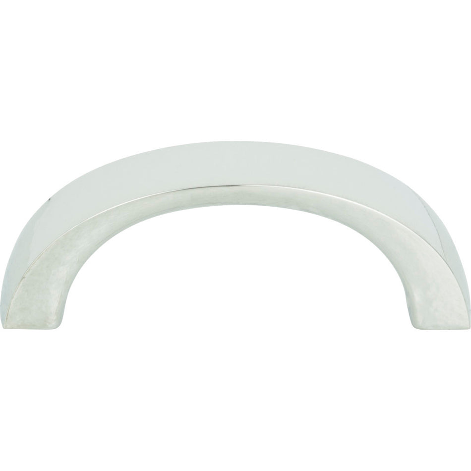 Atlas 397-CH: 1-7/8" cc Tableau Curved Handle - Polished Chrome