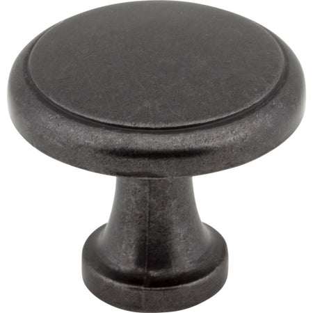 Elements 3970-DACM: 1-3/16" Gatsby Round Cabinet Knob - Gun Metal