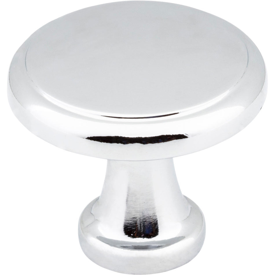 Elements 3970-PC: 1-3/16" Gatsby Round Cabinet Knob - Polished Chrome
