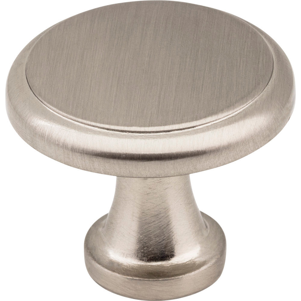 Elements 3970-SN: 1-3/16" Gatsby Round Cabinet Knob - Satin Nickel