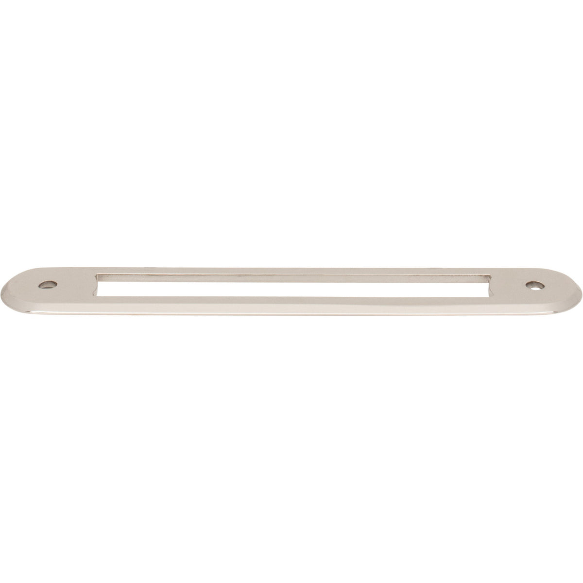 Top Knobs TK3353PN: 5-1/16" Brockwell Oval Backplate - Polished Nickel