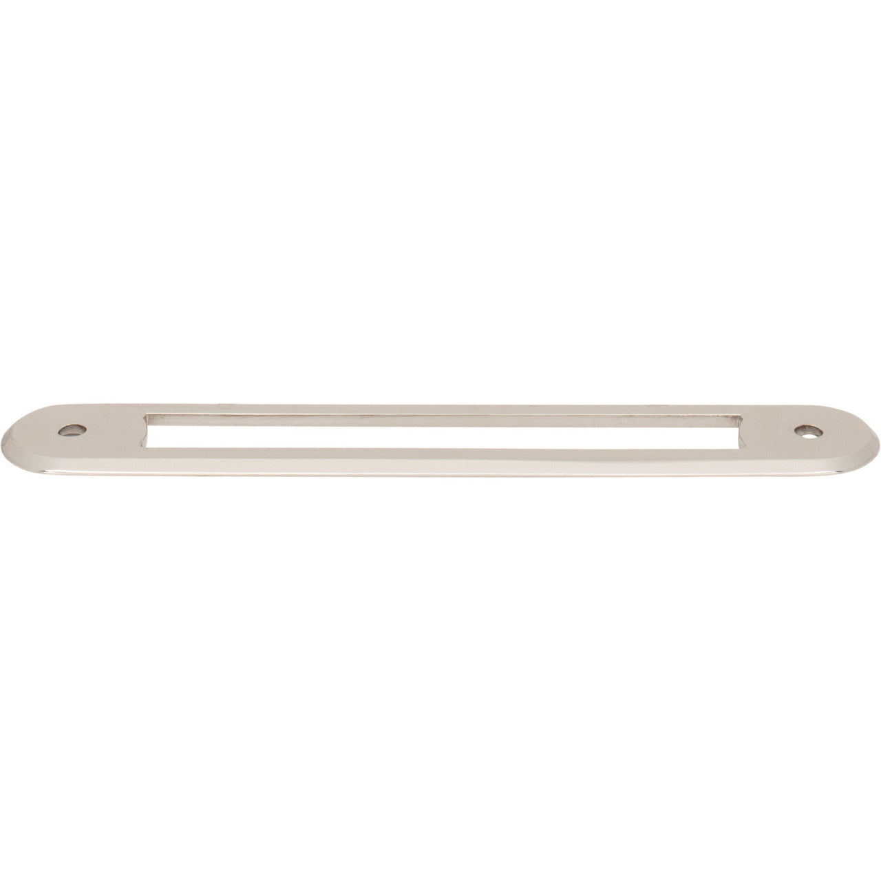 Top Knobs TK3353PN: 5-1/16" Brockwell Oval Backplate - Polished Nickel