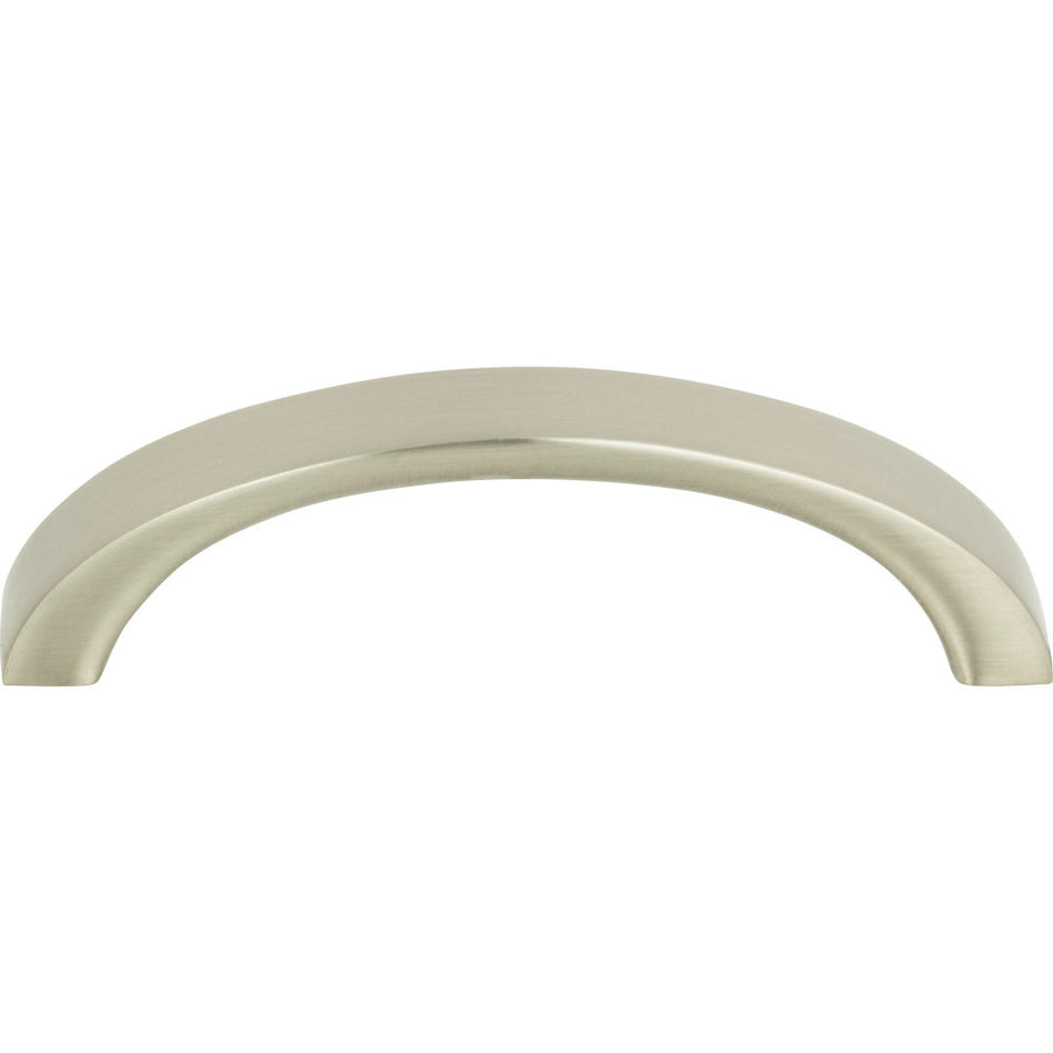 Atlas 398-BN: 2-1/2" cc Tableau Curved Handle - Brushed Nickel
