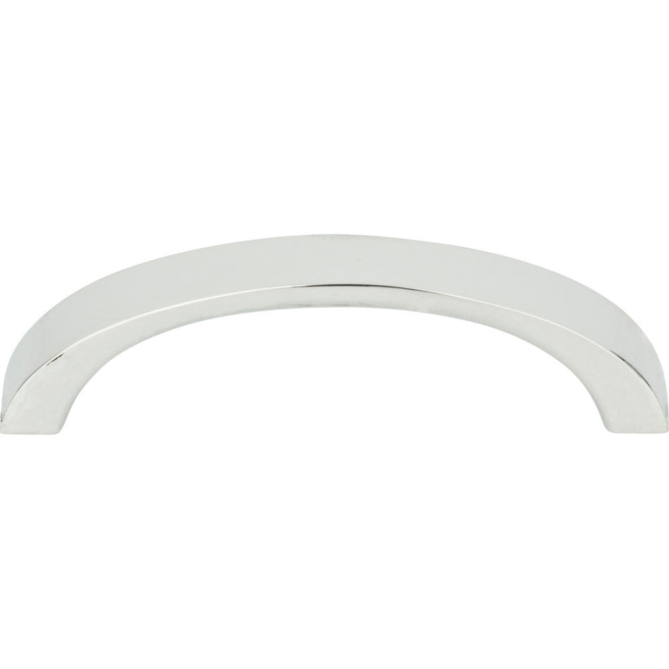 Atlas 398-CH: 2-1/2" cc Tableau Curved Handle - Polished Chrome