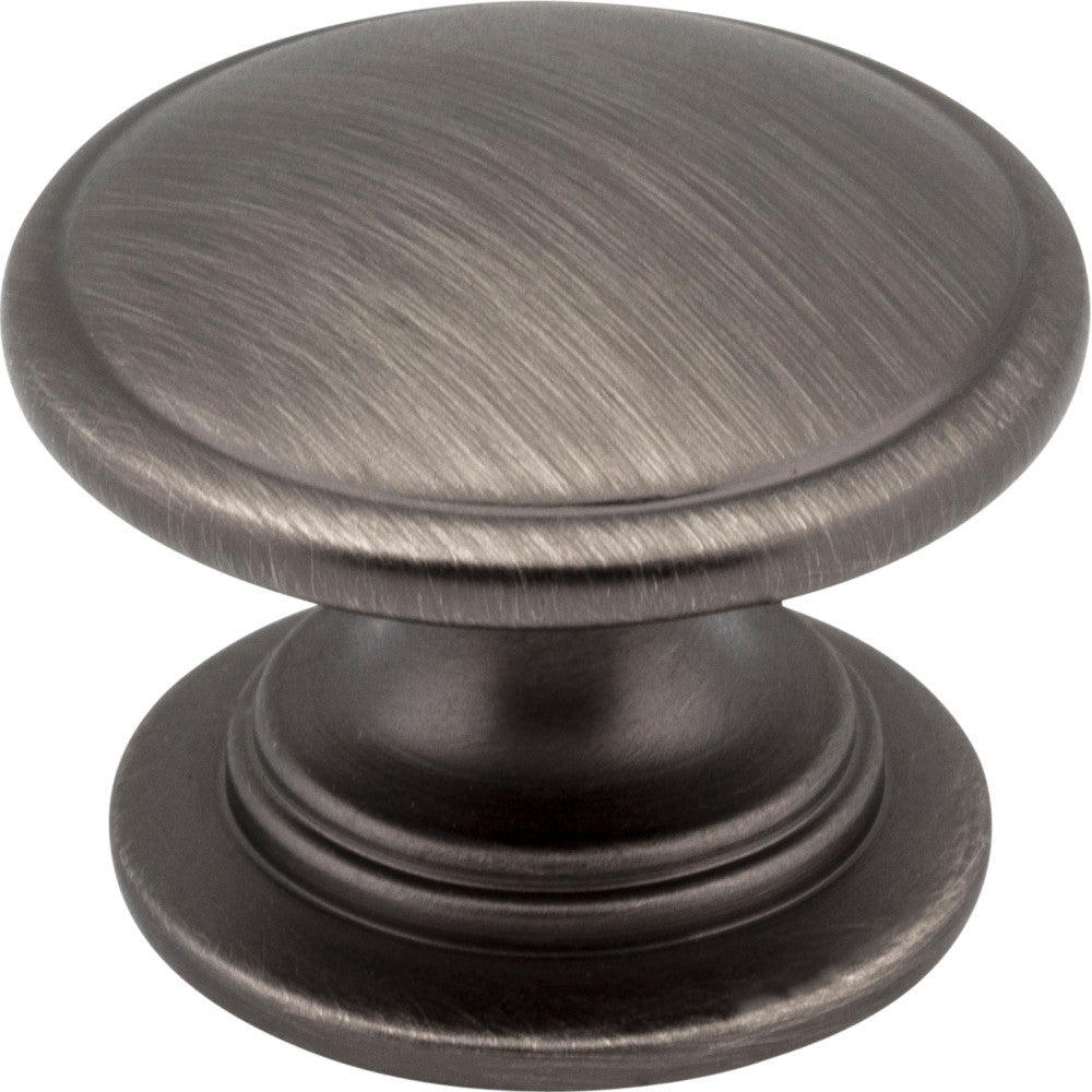 Jeffrey Alexander 3980-BNBDL: 1-1/4" Durham Round Cabinet Knob - Brushed Pewter