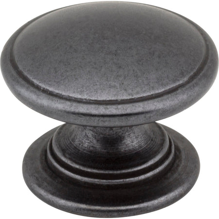 Jeffrey Alexander 3980-DACM: 1-1/4" Durham Round Cabinet Knob - Gun Metal