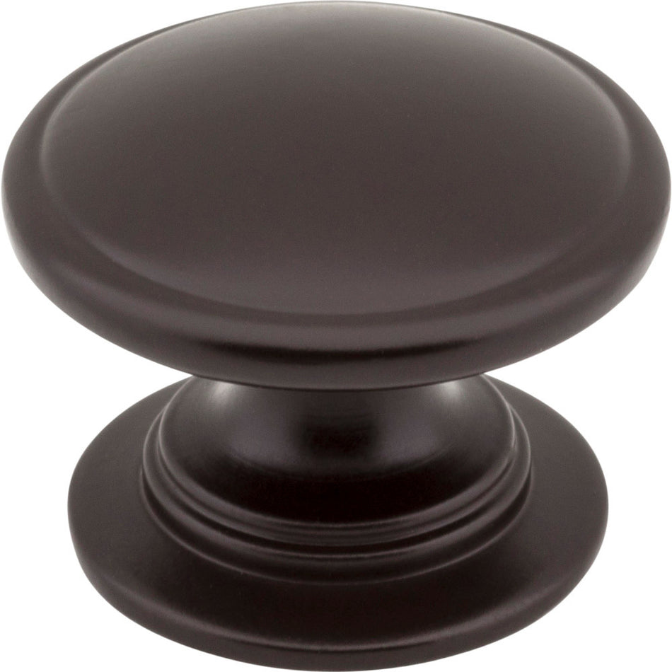Jeffrey Alexander 3980-ORB: 1-1/4" Durham Round Cabinet Knob - Dark Bronze