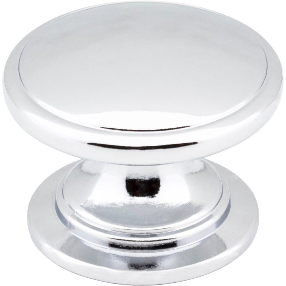 Jeffrey Alexander 3980-PC: 1-1/4" Durham Round Cabinet Knob - Polished Chrome
