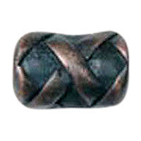 Hawk Hill 399SP: 1" Crosshatch Cabinet Knob - Satin Pewter