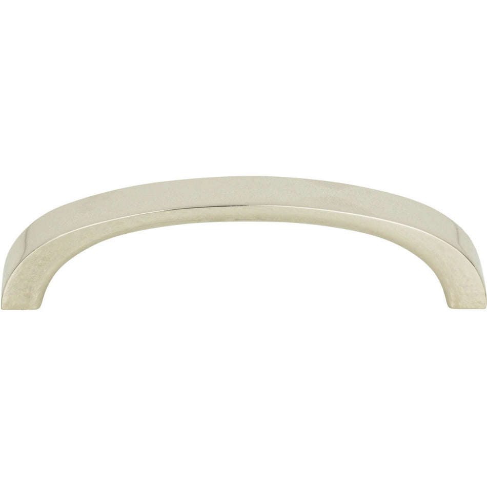 Atlas 399-PN: 3" cc Tableau Curved Handle - Polished Nickel
