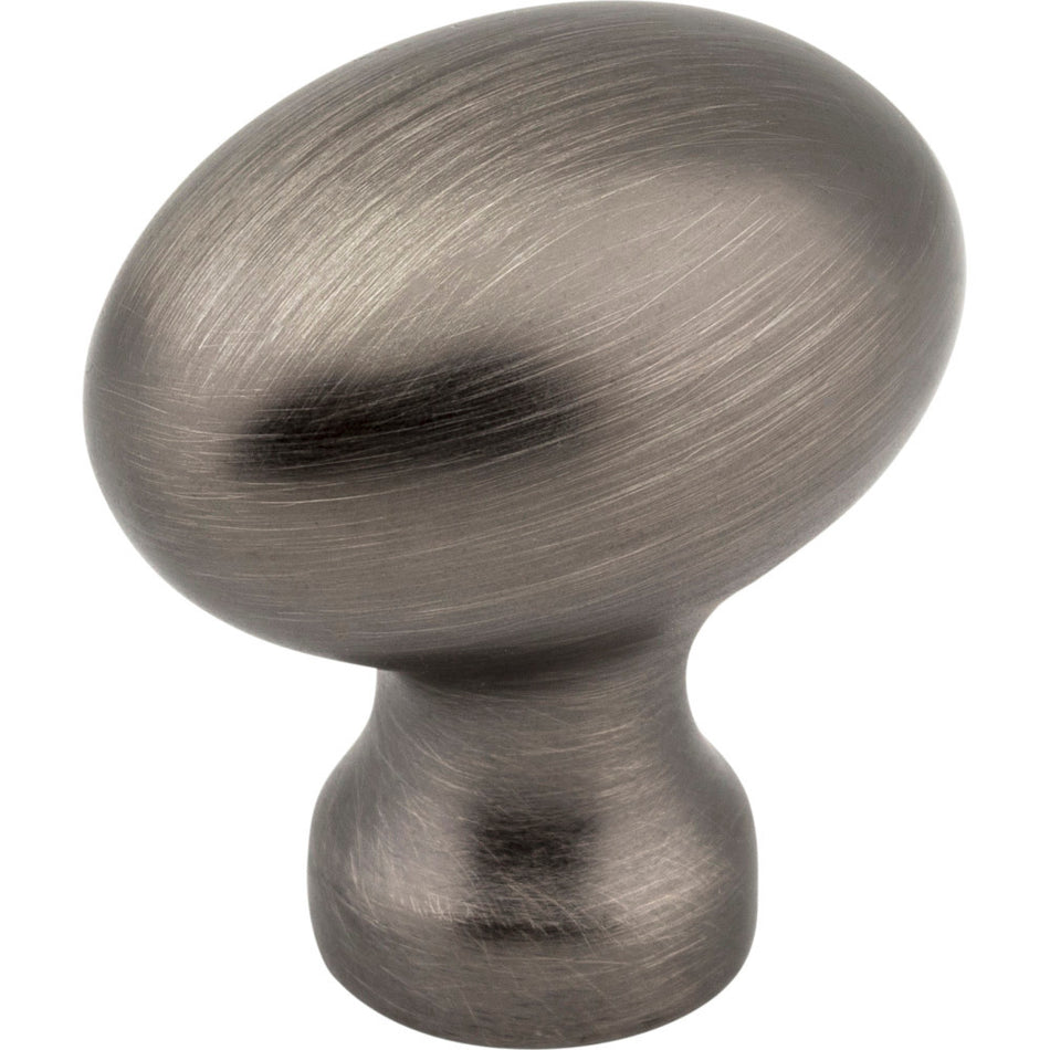 Jeffrey Alexander 3990-BNBDL: 1-3/16" Bordeaux Egg Cabinet Knob - Brushed Pewter