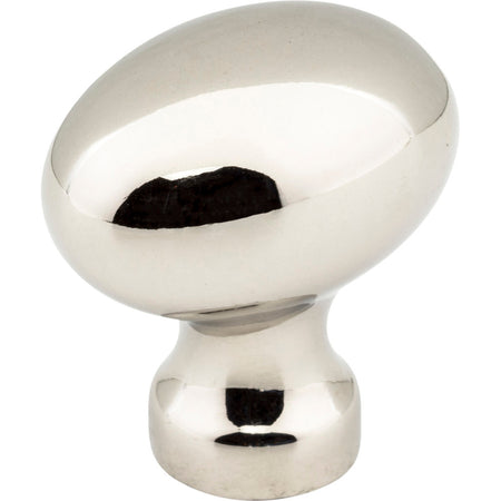 Jeffrey Alexander 3990-NI: 1-3/16" Bordeaux Egg Cabinet Knob - Polished Nickel