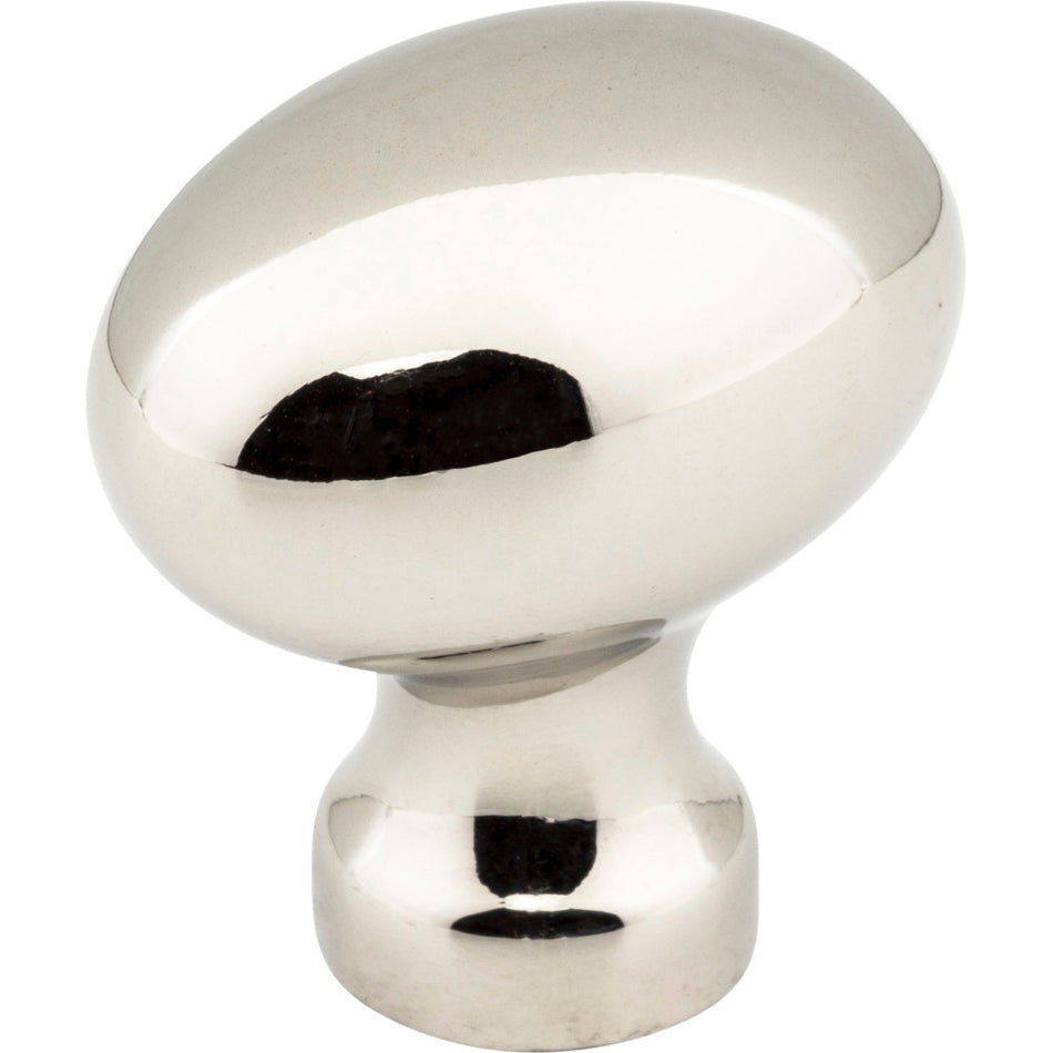 Jeffrey Alexander 3990-NI: 1-3/16" Bordeaux Egg Cabinet Knob - Polished Nickel
