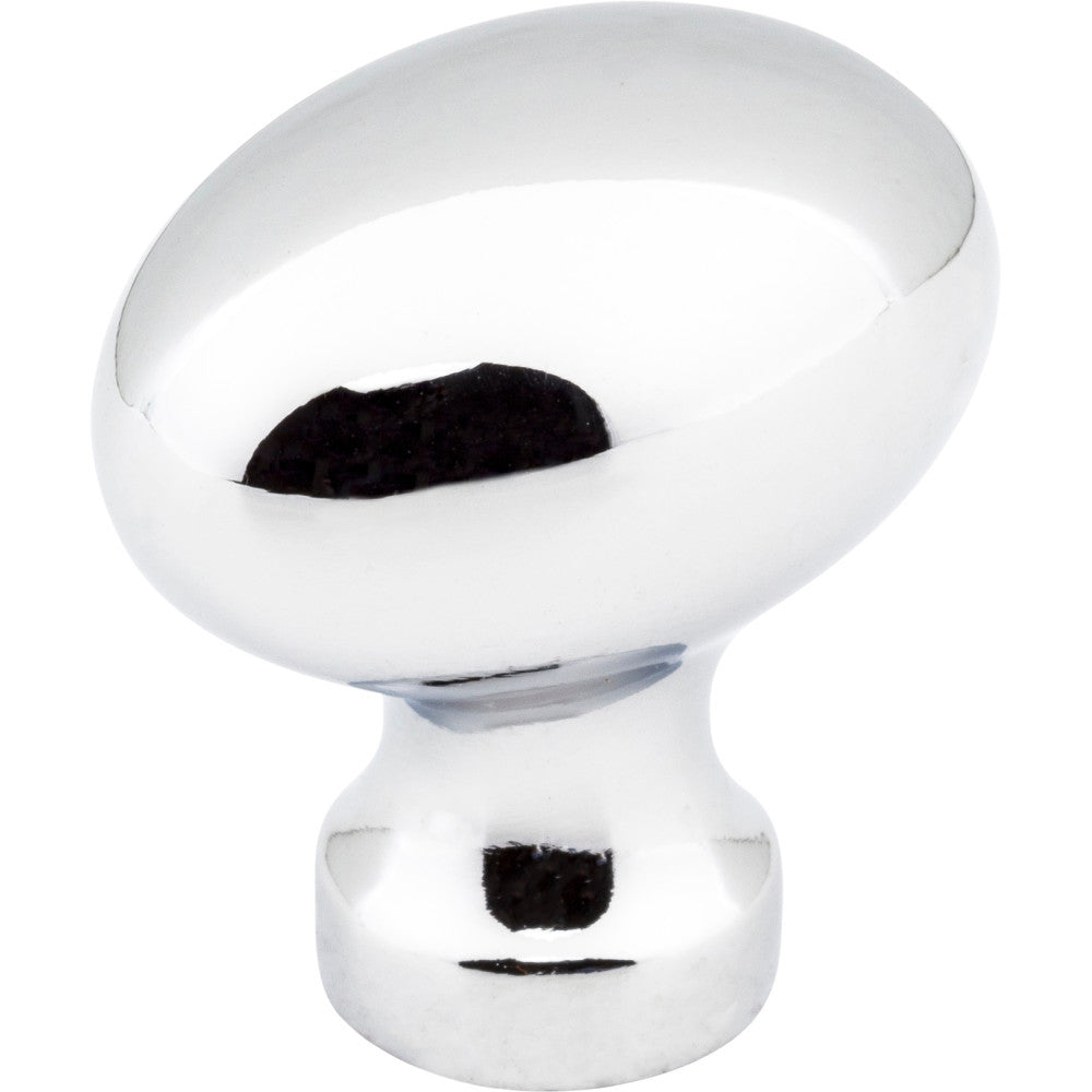 Jeffrey Alexander 3990-PC: 1-3/16" Bordeaux Egg Cabinet Knob - Polished Chrome