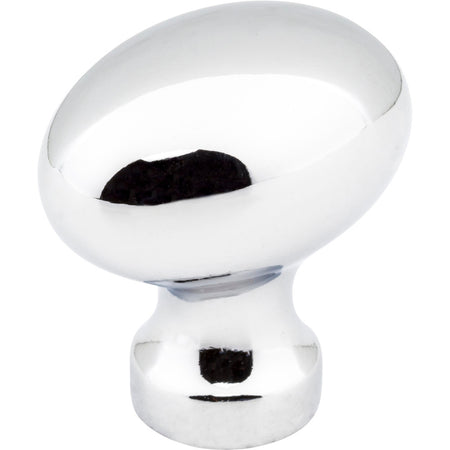 Jeffrey Alexander 3990-PC: 1-3/16" Bordeaux Egg Cabinet Knob - Polished Chrome