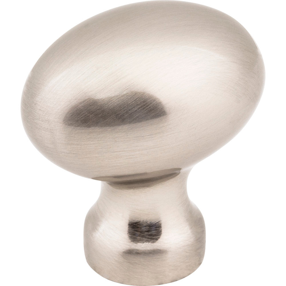 Jeffrey Alexander 3990-SN: 1-3/16" Bordeaux Egg Cabinet Knob - Satin Nickel
