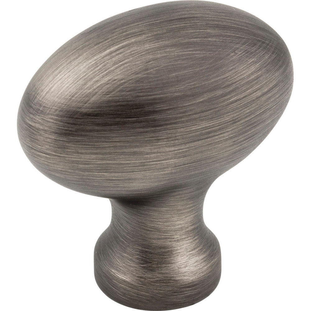 Jeffrey Alexander 3991BNBDL: 1-9/16" Lyon Egg Cabinet Knob - Brushed Pewter