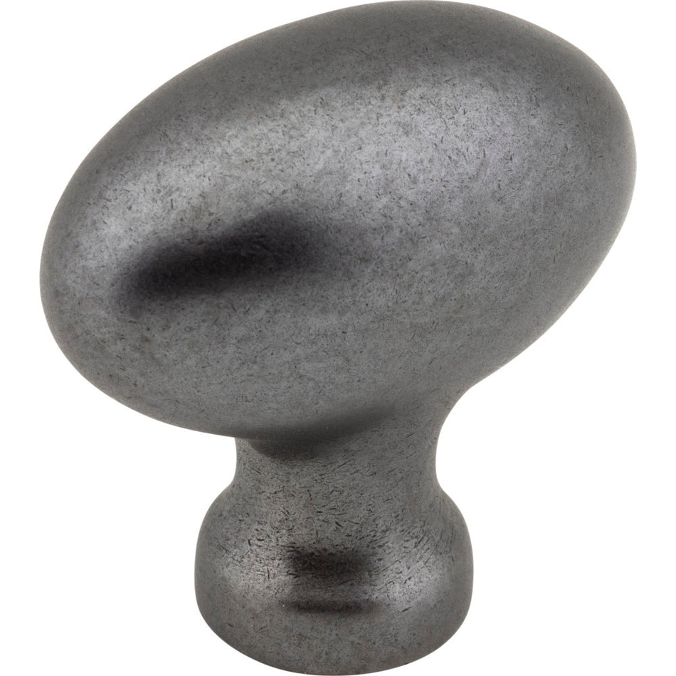 Jeffrey Alexander 3991DACM: 1-9/16" Lyon Egg Cabinet Knob - Gun Metal