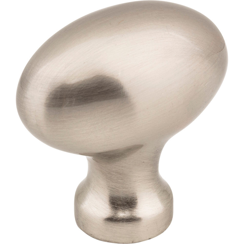 Jeffrey Alexander 3991SN: 1-9/16" Lyon Egg Cabinet Knob - Satin Nickel