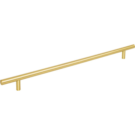 Elements 399BG: 319 mm cc Naples Round Bar Cabinet Pull - Brushed Gold